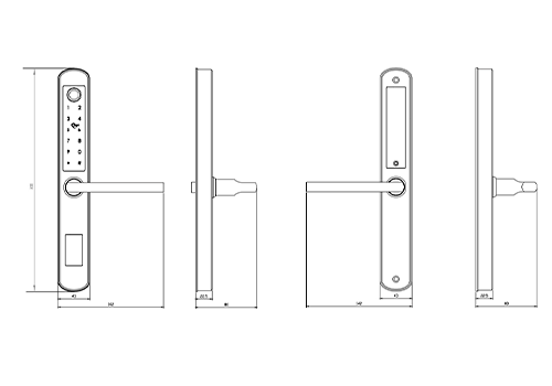 FECHADURA ELETRÔNICA AA 200 WP RESISTENTE À ÁGUA – IP-64